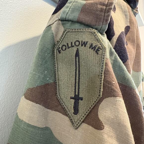 Vintage 1983 U.S. Army M-65 Field Jacket Large Woodland Camo Alpha Industries - Picture 2 of 16